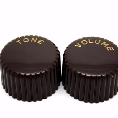 2 Harmony Cupcake Brown Knobs Tone + Vol 1"x 5/8"