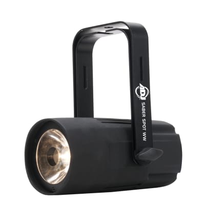 American DJ ADJ SABER SPOT WW Compact 15 Watt Warm White LED DMX Pinspot Light image 3