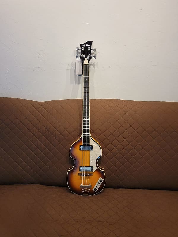 Jay Turser JTB-2B-VS Series Semi-Hollow Violin Shaped Body Maple Neck 4-String Electric Bass Guitar image 1