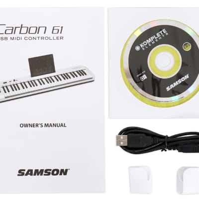 Samson Carbon 61 Key USB MIDI DJ Keyboard Controller+Dual Shelf Studio Stand image 19