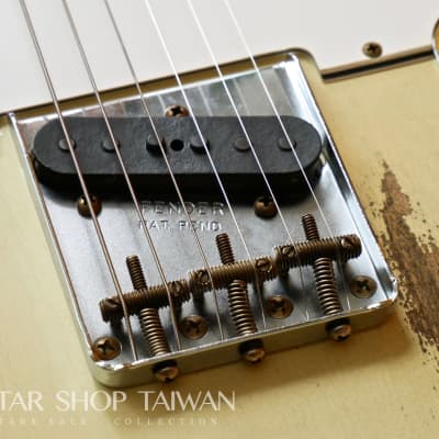 2021 Fender Custom Shop 1960 Telecaster Heavy Relic-Vintage White. image 9