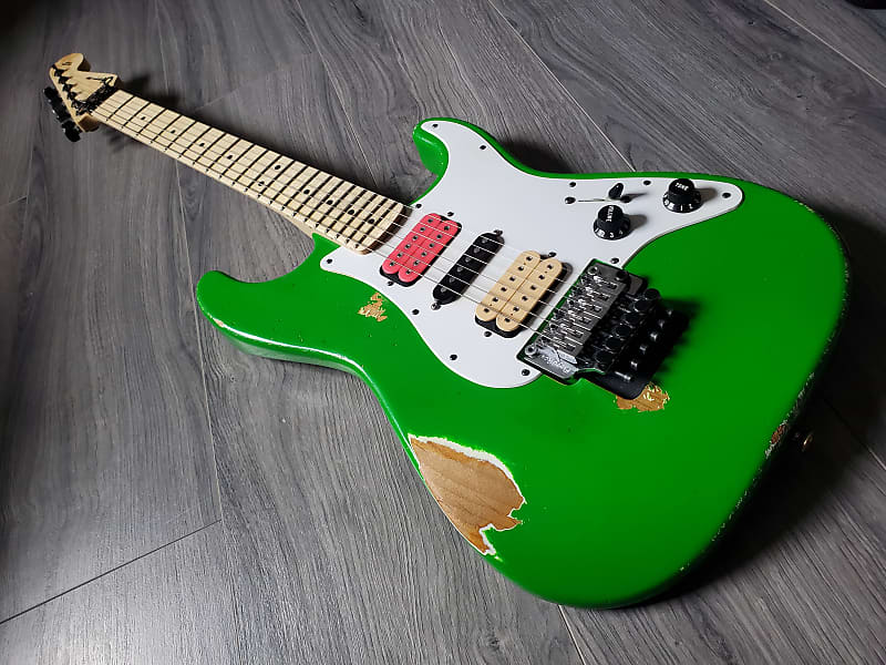Charvel Masterbuilt Steve Vai Green Meanie | Reverb