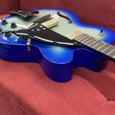 Ibanez Contemporary Archtop AFC155 Hollow Body Electric Guitar 2017 - Jet Blue Burst with Case image 10