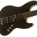 Fender Aerodyne Jazz Bass Rosewood Stained  Fingerboard, Black, No Pickguard