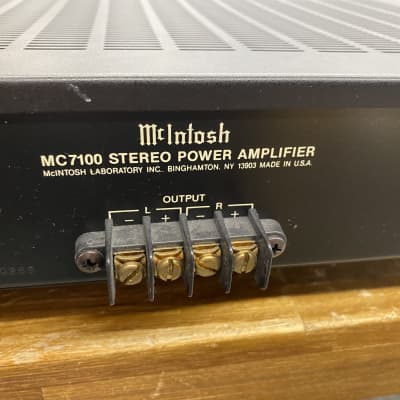 McIntosh MC7100 Stereo Power Amplifier image 8