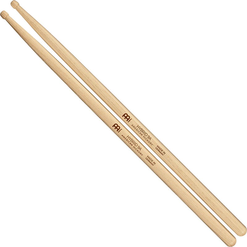 Meinl Hybrid Drum Sticks Hybrid 9A (American Hickory) image 1