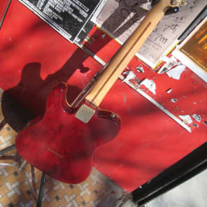 Fender Squier Telecaster Thinline 1997 Cherry Stain image 9