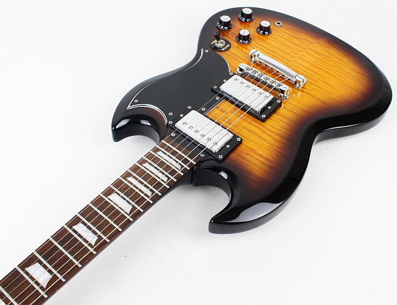 EPIPHONE G-400 DELUXE FLAME TOP ELECTRIC GUITAR - Sandman