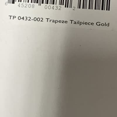 Allparts TP 0432 002 Deluxe Trapeze Tailpiece New Old Stock 90's - Gold image 4