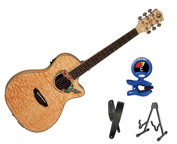 Luna hummingbird guitar store