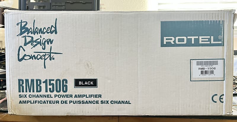 New In The Box! ROTEL RMB-1506 6-Channel Power Amplifier, Black image 1