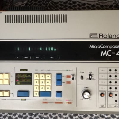 Roland MC-4B Micro Composer 4 track CV Gate Sequencer 1981 + MTR-100 Cassette interface image 2