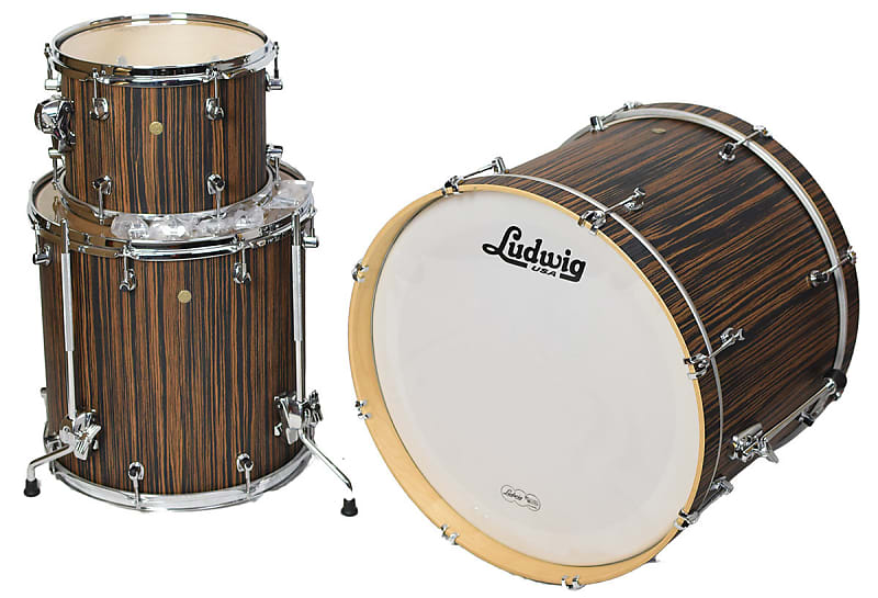 Ludwig Signet Terabeat Macassar Ebony 3-piece | Reverb