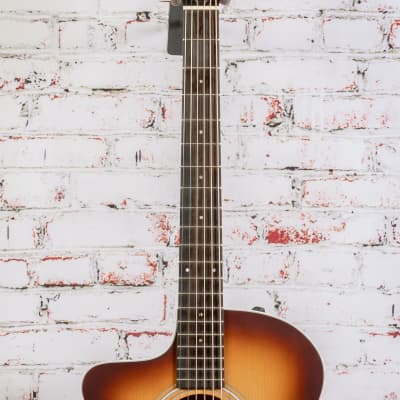Taylor - 214ce-K SB - Left-Handed Acoustic-Electric Guitar - Layered Koa Back and Sides - Tropical Mahogany Neck - Sunburst image 3