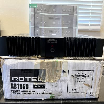 ROTEL RB-1050 2-Channel Power Amplifier w/ Original Box & Product Registration Paperwork image 1