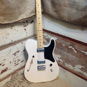 Fender Cabronita Telecaster Thinline  White Blonde W/Black Pickguard image 2