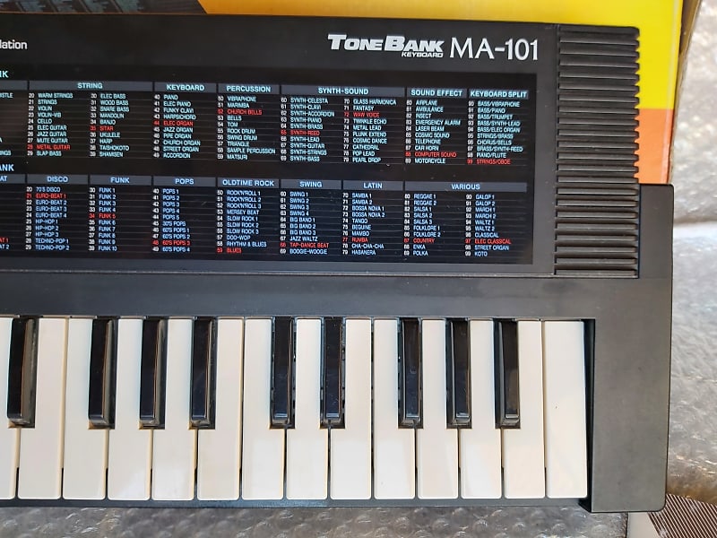 casio tone bank MA-101 キーボード　シンセ　カシオトーン Casio Tone Bank MA-101 Keyboard - Evolution Music
