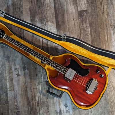 1970s Ganson (1969 EB0 tribute) 32" scale cherry red w/ HSC - Made in Japan image 3