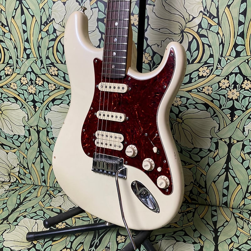 Fender American Deluxe HSS Stratocaster 60th Anniversary Olympic Pearl 2014 image 1