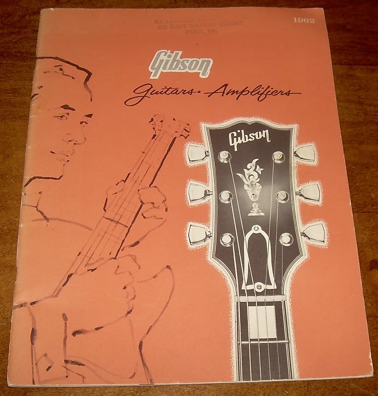 original Gibson Catalog 19611962 full line guitars amps Reverb