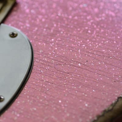 American Fender Custom Stratocaster Relic Nitro Faded Pink Sparkle image 4