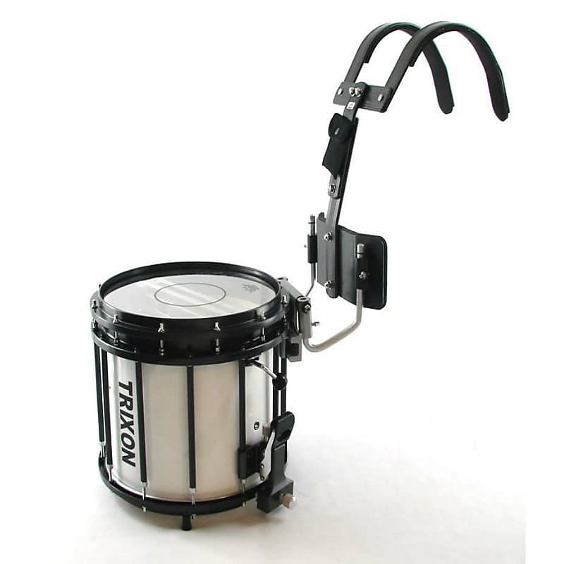 Trixon Field Series Marching Snare Drum 14x12 - White image 1