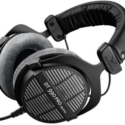 beyerdynamic DT 990 Pro 250 ohm Over-Ear Studio Headphones For Mixing,  Mastering, and Editing