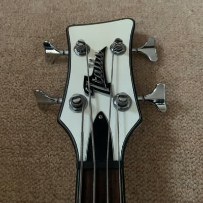 Italia  Imola GP Bass Guitar, Prism White image 5