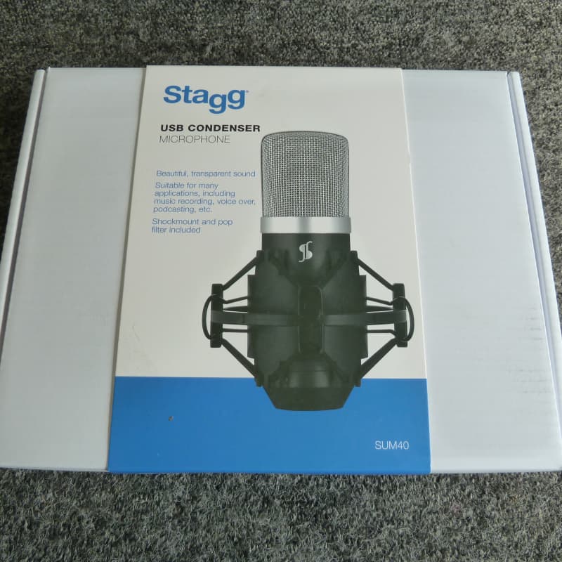 Photos - Microphone Stagg   SUM40 USB Condenser  Black Black new  2021