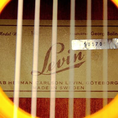 🇸🇪  Perfect 1970 Levin 140 / Georg Bolin / 1.3 Kg / Mensur 61.6 cm / Nut Width 49.6 mm / Mint / Satin  🌲 image 2