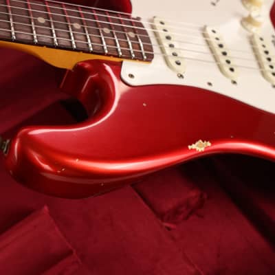 Fender Custom Shop Limited Edition 1959 Stratocaster Relic Faded Aged Candy Apple Red image 7