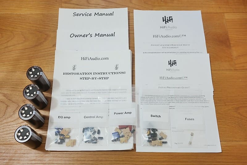 Pioneer SA-8500 II restoration kit filter capacitor repair rebuild fix  			