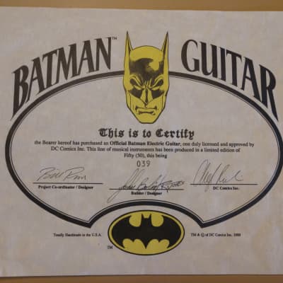 Bolin Batman 50th Anniversary Electric Guitar 1989 image 3