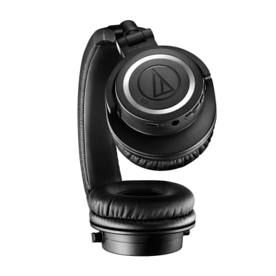 Audio-Technica ATH-M50xBT2 Black Bluetooth Studio Headphones Bundle with Earpads image 5