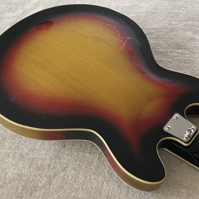 Immagine 1966 Vox Super Lynx Sunburst Hollowbody Electric Guitar + OHSC Case Made in Italy - 20