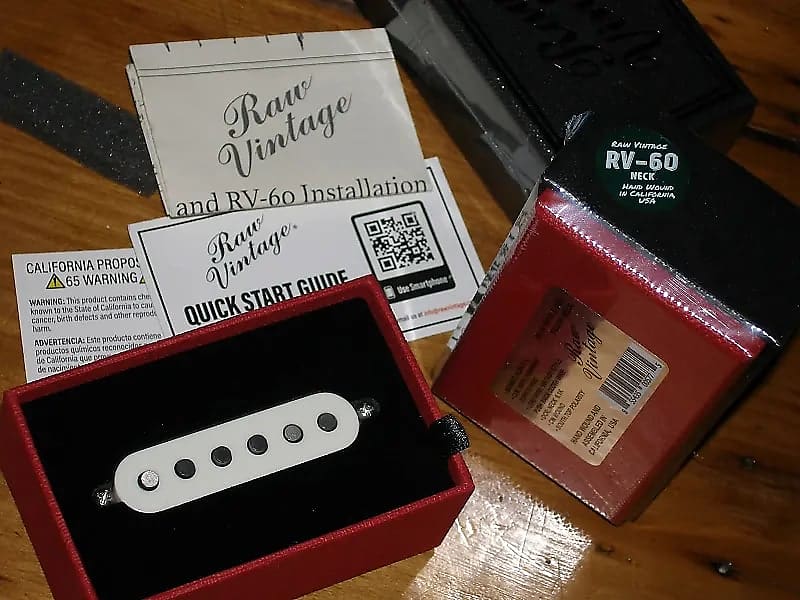 Raw Vintage RV-60 Stratocaster Neck Pickup New Open Box.