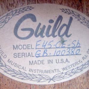 Guild GUILD F-45CE 1983 2-Tone Burst image 10