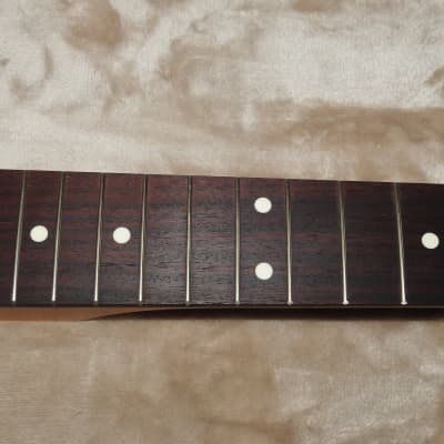 Allparts SRTF-C Stratocaster Rosewood Neck Thin Satin Finish 12" Radius C Profile 21 Tall Frets #1 image 4