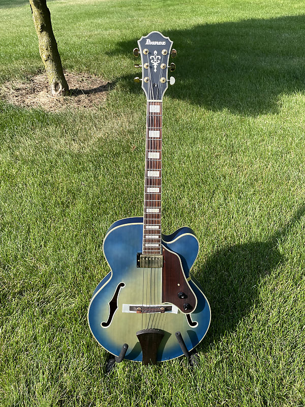 【希望者のみラッピング無料】 AFJ91-JLF-12-02 Ibanez late Reverb | Blue - 90's ギター