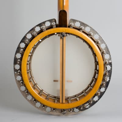 Bruno Royal Artist Style A Tenor Banjo, made by Wm. Lange (1926), original black hard shell case. image 12