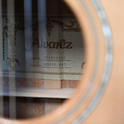 (10968) Alvarez AD410 Acoustic Guitar W/Case image 3