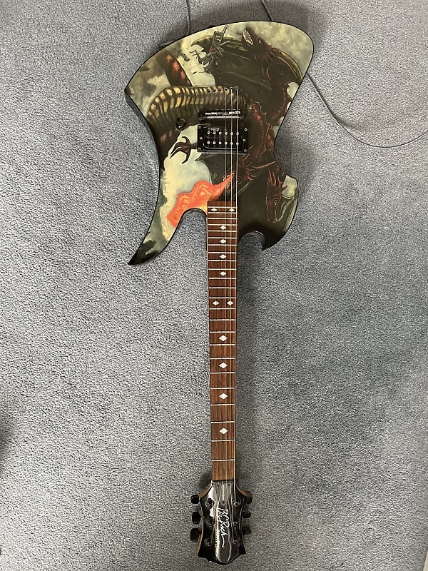 B.C. Rich Fire breather Mockingbird Body Art Collection 2003