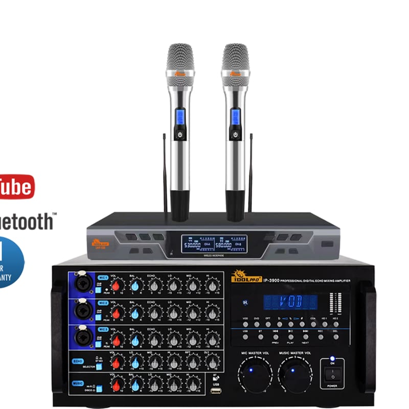 Nuevo sistema de karaoke para el hogar, altavoces IDOLPRO de 1500 W más  amplificador digital digital profesional digital de 4000 W equipado con