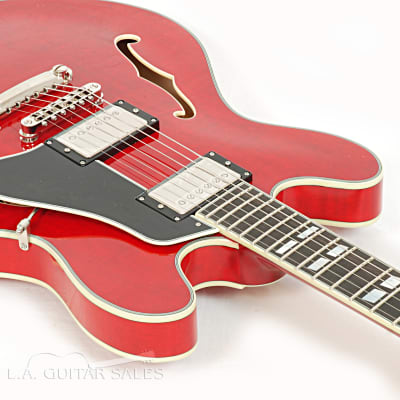 Eastman T486-RD Deluxe Trans Red 16" Thinline Hollowbody With Hard Case #02151 @ LA Guitar Sales image 5