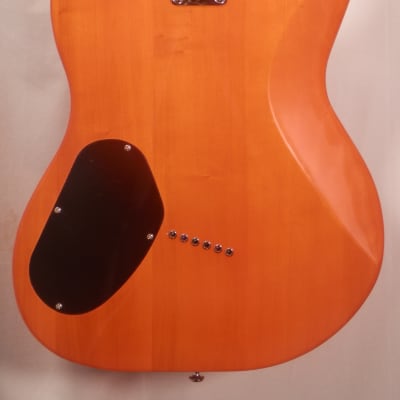 Guild Surfliner Sunset Orange Solid Body Electric Guitar with Deluxe Guild Gig Bag image 6