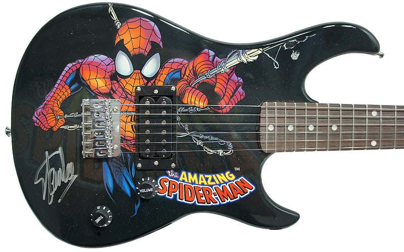 Peavey Marvel Spiderman 3/4 Size Electric Guitar Signed by Stan Lee with Certificate of Authenticity (Serial  BRBBJ140965) image 1