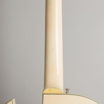 Guild  Starfire III White Thinline Hollow Body Electric Guitar (1964), ser. #28965, original black hard shell case. image 9