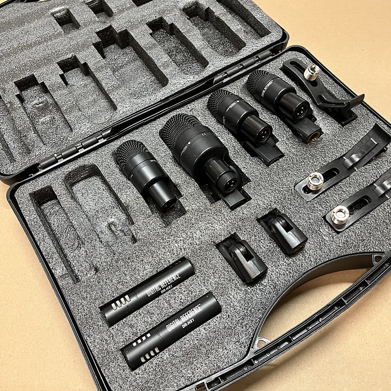 Digital Reference Drum Mic Kit 6 mics w/ mounts, case Reverb