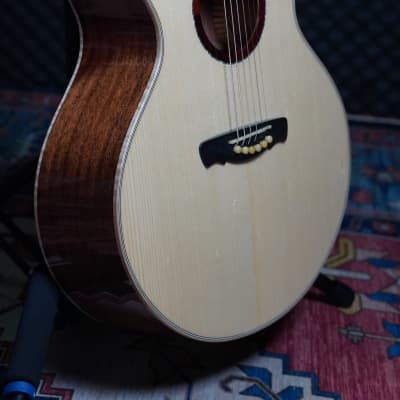 Hsienmo MJC Full Solid Acoustic Guitars Mahogany image 3