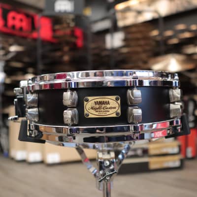 Used Yamaha 4x14" Maple Custom Snare Drum (Black) image 3